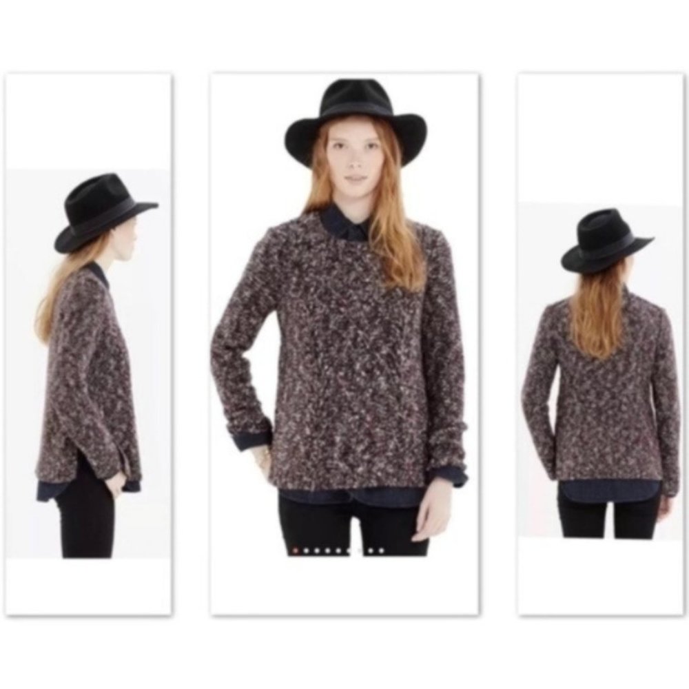 Madewell Side Split Pullover Cable Knit Sweater XS